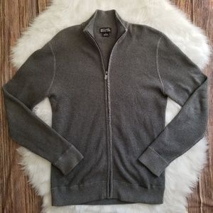 Michael Kors Men's Full Zip Waffle Cardigan Sz S